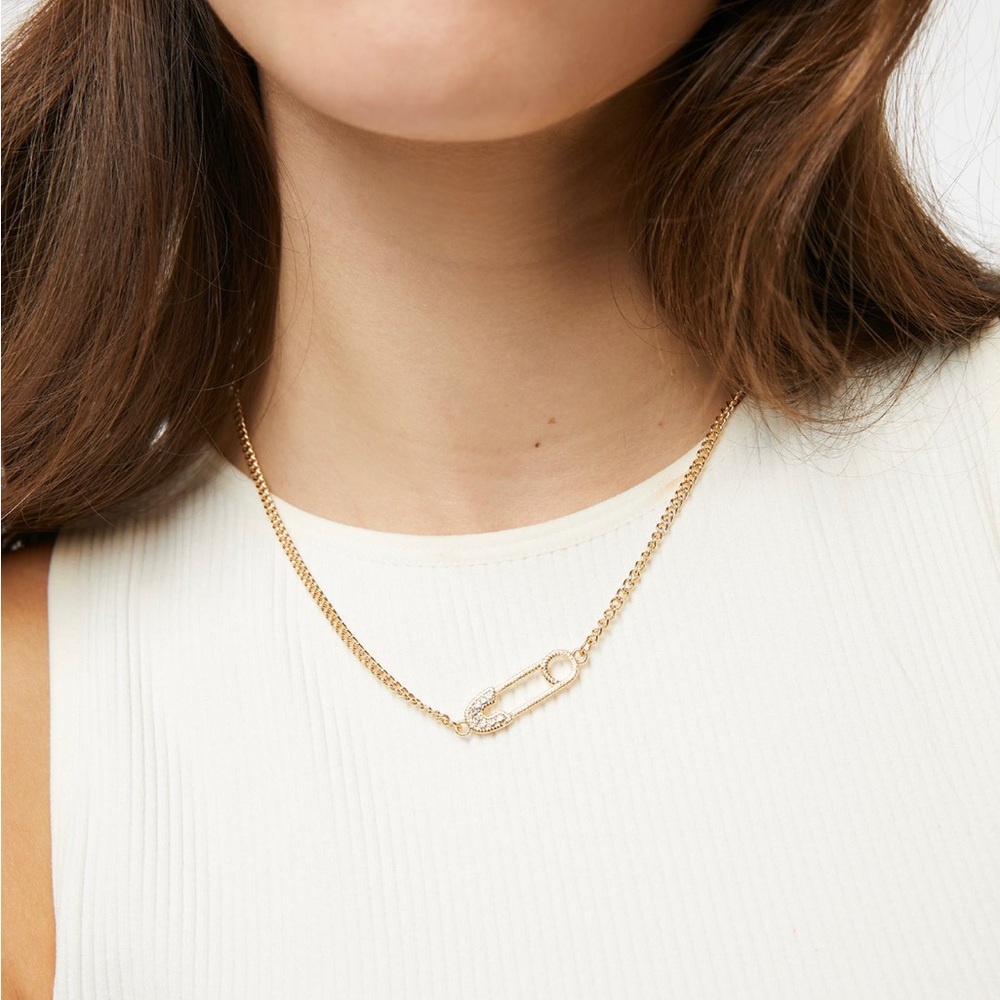 Safety Pin Necklace